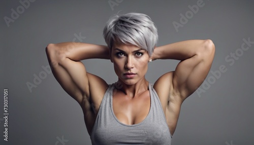 A Fusion of Muscular Beauty and Confidence