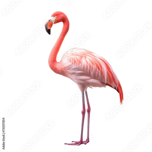 Flamingo on transparent background © posterpalette