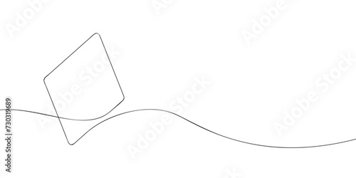 A single line drawing of a diamonds. Continuous line card diamonds icon. One line icon