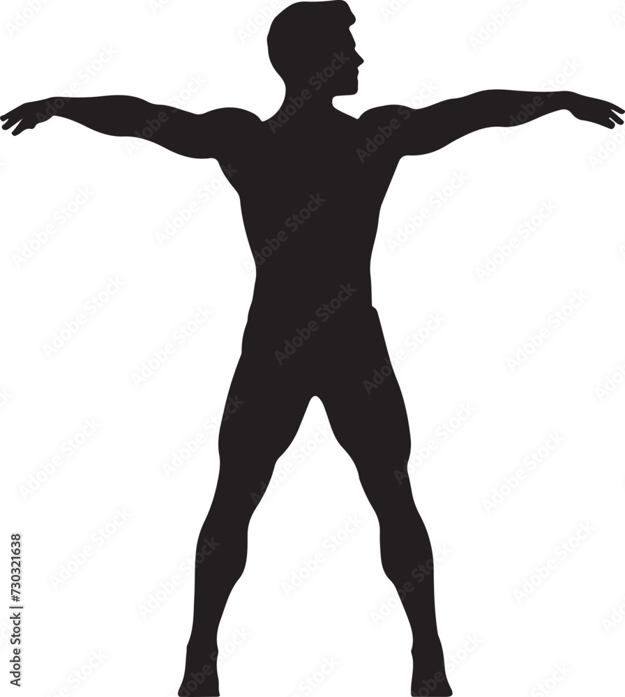 gymnastics silhouette vector illustration