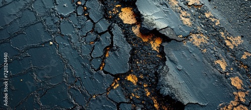 Oil spill texture on a road.