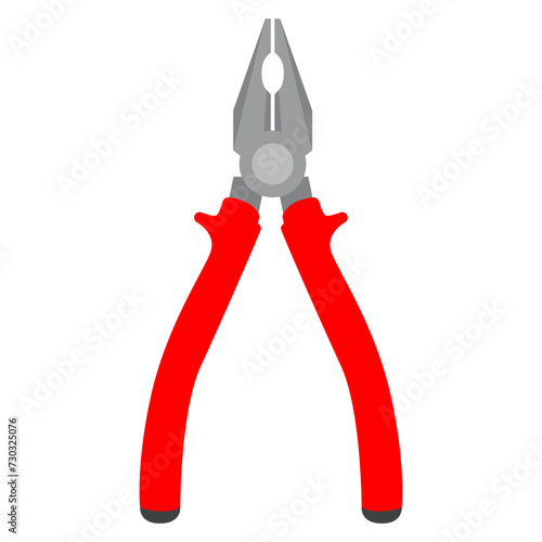 Plier tool vector icon