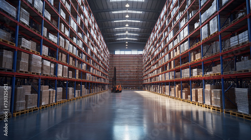 A Large Warehouse Filled With Lots of Shelves
