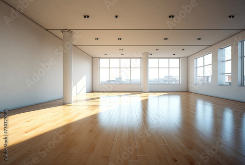 An Empty Room With Abundant Windows