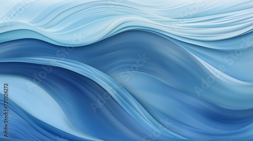 Abstract blue wave background presentation with waves