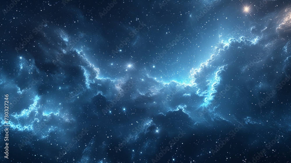 Fototapeta premium A dreamy night sky backdrop adorned with twinkling stars sets a magical tone for any occasion