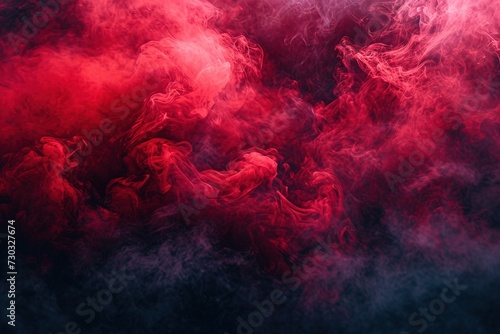 frame from red smoke over black background