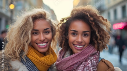 Stunning city fashionistas, capturing the essence of the urban landscape with...