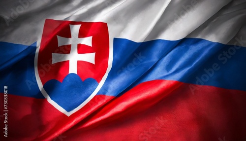 Slovakia national flag illustration, emblem, symbol photo