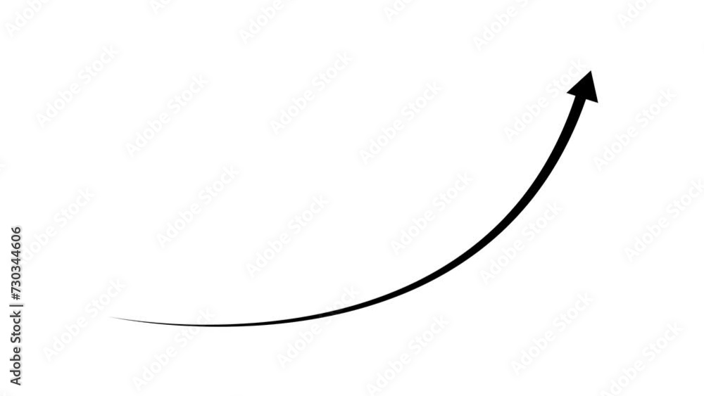 Financial growth arrow, rising arrow animation. business growth success arrow motion background. Financial growth arrow, rising arrow animation. business growth success arrow motion background.