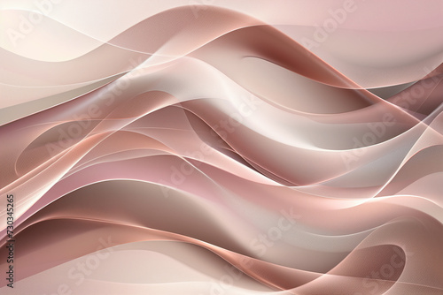 Elegant background with curvy swirl waves in subtle tones