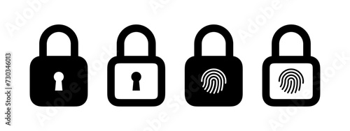 Icons of locks. Vector icons