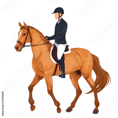 a person on horseback