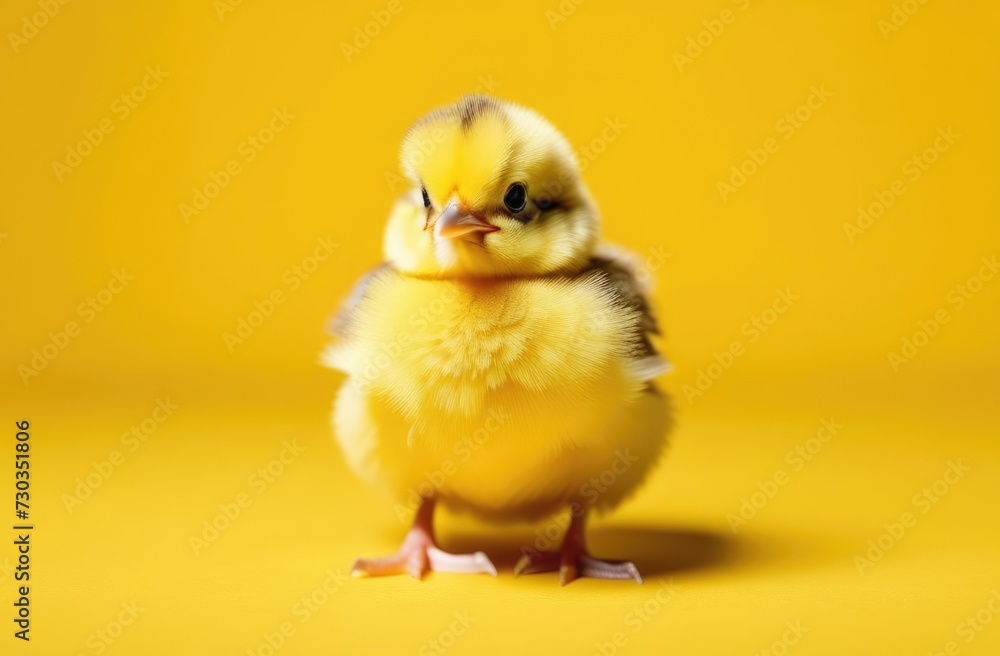 world bird day, Easter, funny yellow chick, little Easter chicken, poultry, yellow background world bird day, Easter, funny yellow chick, little Easter chicken, poultry, yellow background
