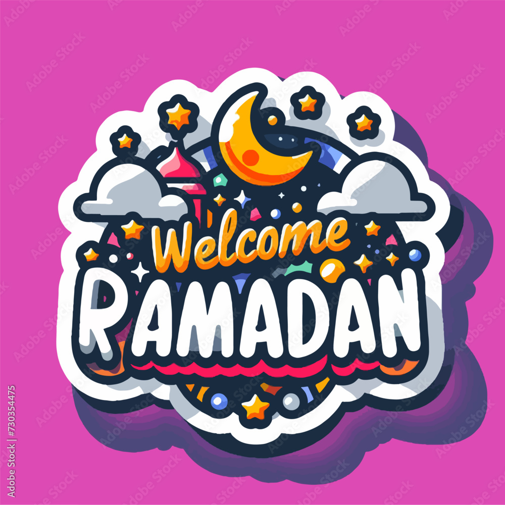 Naklejka premium islamic poster background wallpaper vector