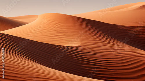 sand dunes in the desert   desert country 3d view