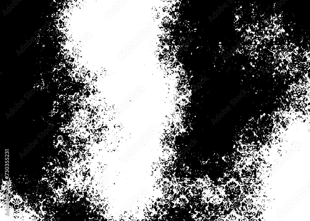 Rustic grunge texture with grain and stains. Abstract noise background. PNG graphic illustration with transparent background.