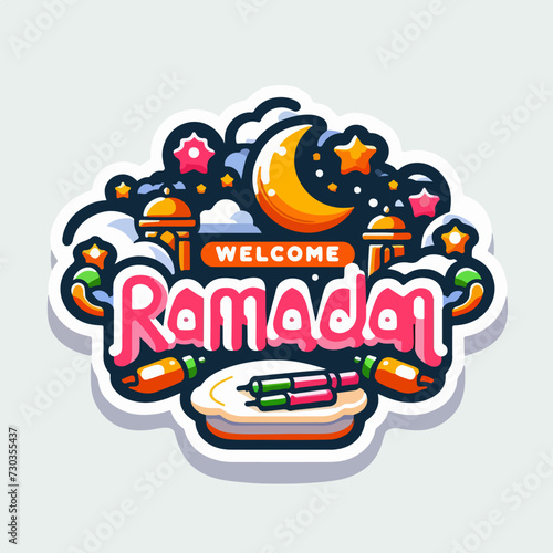 welcome Ramadan Holy month in Islam background