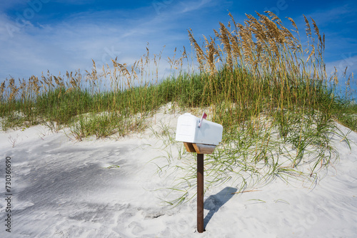 The Kindred Spirit Mailbox on Bird Island, near Surf City, North Carolina photo