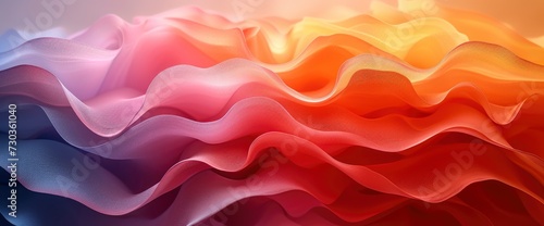 Abstract Colorful Gradient 3D Wave Background, Background HD, Illustrations