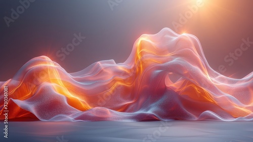 Abstract Colorful Light Gradient Line Wave, Background HD, Illustrations
