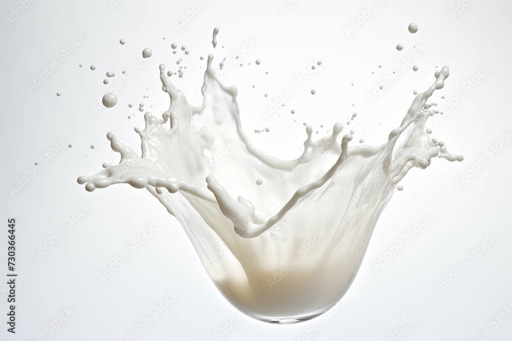 Captivating Milk splash background. Flow drop. Generate Ai