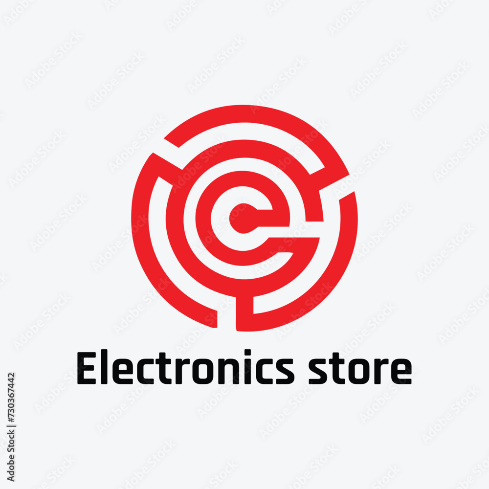 electronics gadgets store logo design vector electronics gadgets store logo design vector
