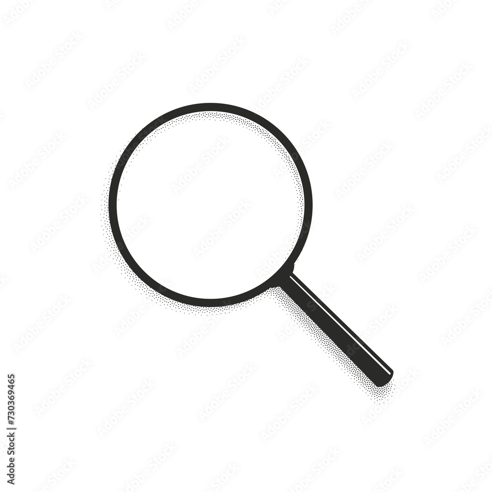 custom made wallpaper toronto digitalRealistic black magnifying glass. Magnification lens isolated on white background. 3d Vector object illustration. Transparent shadow effect. Research, science, study concept