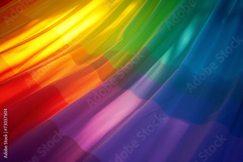 Motley colored strips rainbow multi color radiant tape, bright light ballet slipper. Neon line garnet. Abstract design smooth shiny illustration. polychromic vivid glowing luminous wallpaper