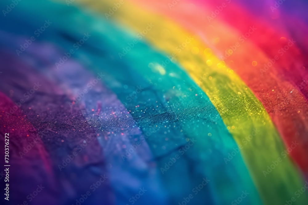 Obraz premium Motley colored strips rainbow multi color evolving tape, bright light dip dyed. Neon line fire. Abstract inclusion smooth shiny illustration. backdrop vivid glowing luminous wallpaper