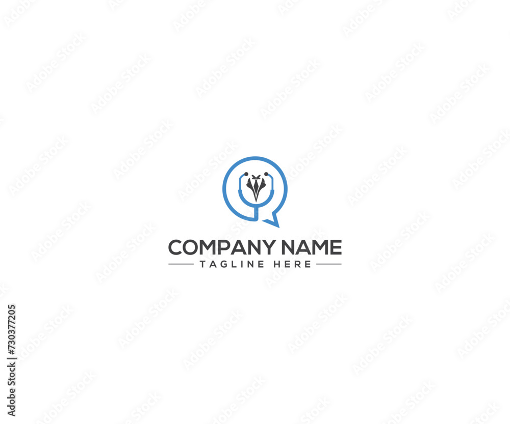 doctor company logo design vector