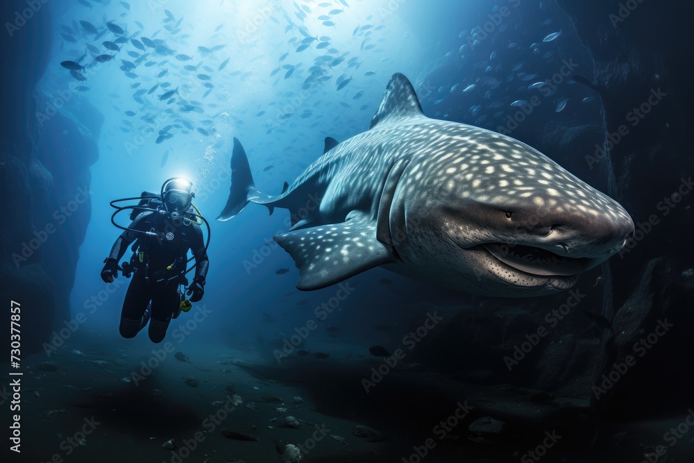 Fototapeta premium shark in the sea