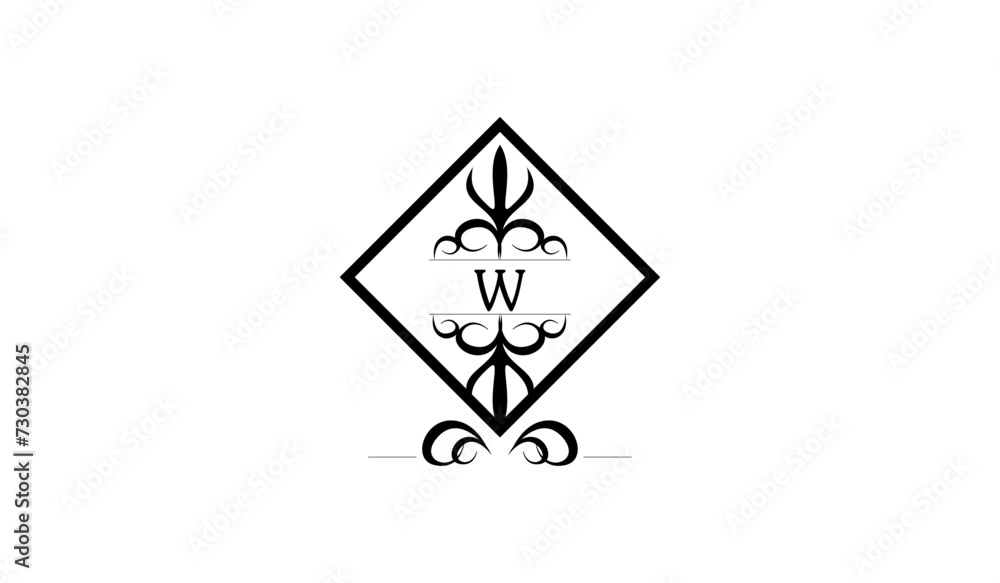 Fototapeta premium Ace of Spades Alphabetical Logo