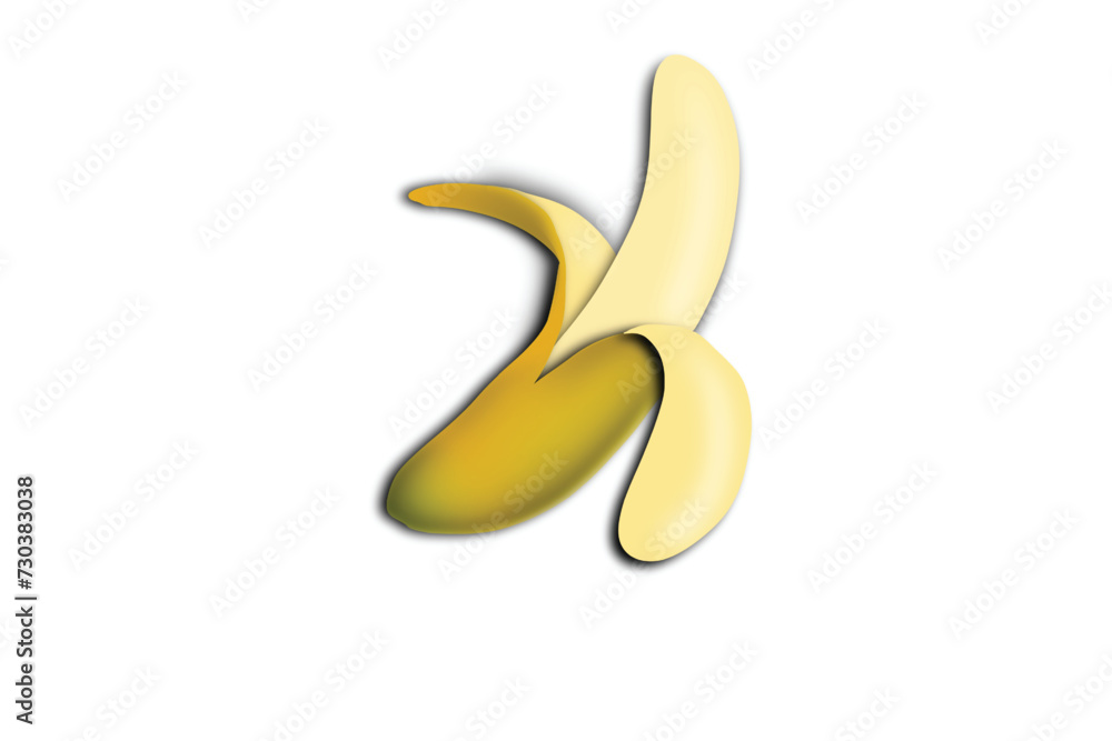 banana illustration with transparent background