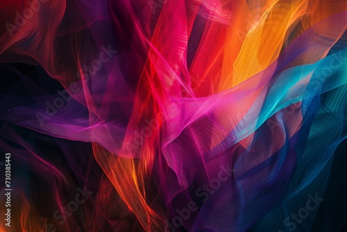 Motley colored strips rainbow multi color detailed tape, bright light rainbow motif. Neon line framework. Abstract splendid smooth shiny illustration. solidarity vivid glowing luminous wallpaper
