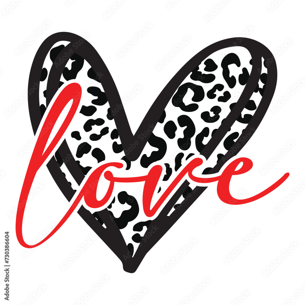 Fototapeta premium Love SVG