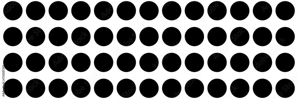 Dot pattern seamless background. Polka dot pattern template Monochrome dotted texture - obrazy, fototapety, plakaty 
