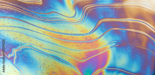 Thin-film Interference Iridescent Science Experiment Soap Colorful Texture Rainbow background Spectrum 