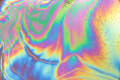 Thin-film Interference Iridescent Science Experiment Soap Colorful Texture Rainbow background Spectrum 