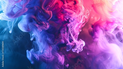 Abstract Artwork - Colorful Smoke or Colored Dynamics