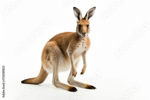 Kangaroo isolated on white background clipart