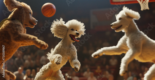 Poodles on the Court Slam Dunk Session
