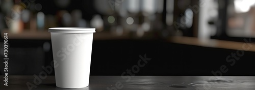 White Cup on Wooden Table