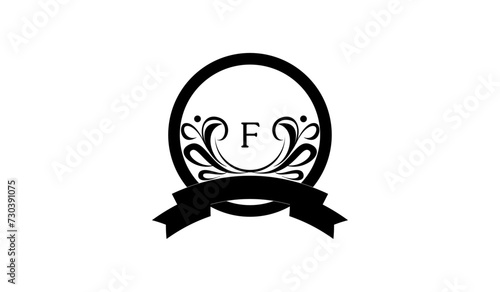 Easter Egg with Ribbon Alphabetical Logo