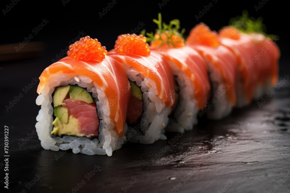 Close up of fresh sushi