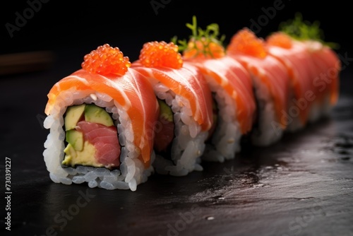 Close up of fresh sushi