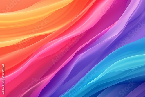 Gradient snippets rainbow multicolored androgynous shreds, neon light backdrop. Vivid bright gradient. Geometric inclusion radiant beaming shining. spectrum brilliant abstract backdrop