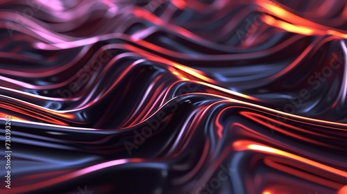 Abstract Background with Glowing Lines