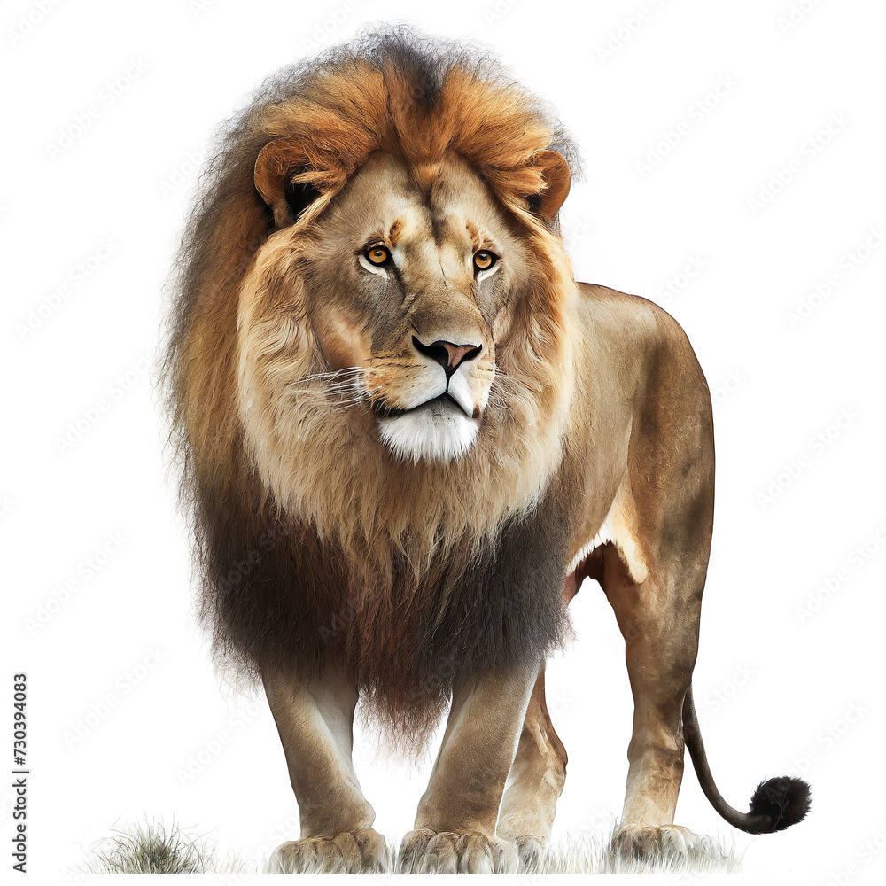 lion isolated on white background