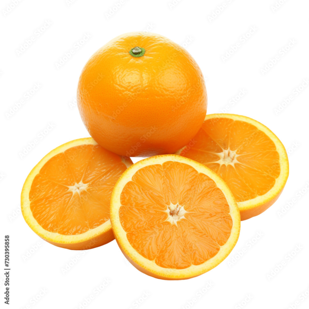 orange isolated on a white background with clipping path. 3d orange isolated on a white background with clipping path. 3d